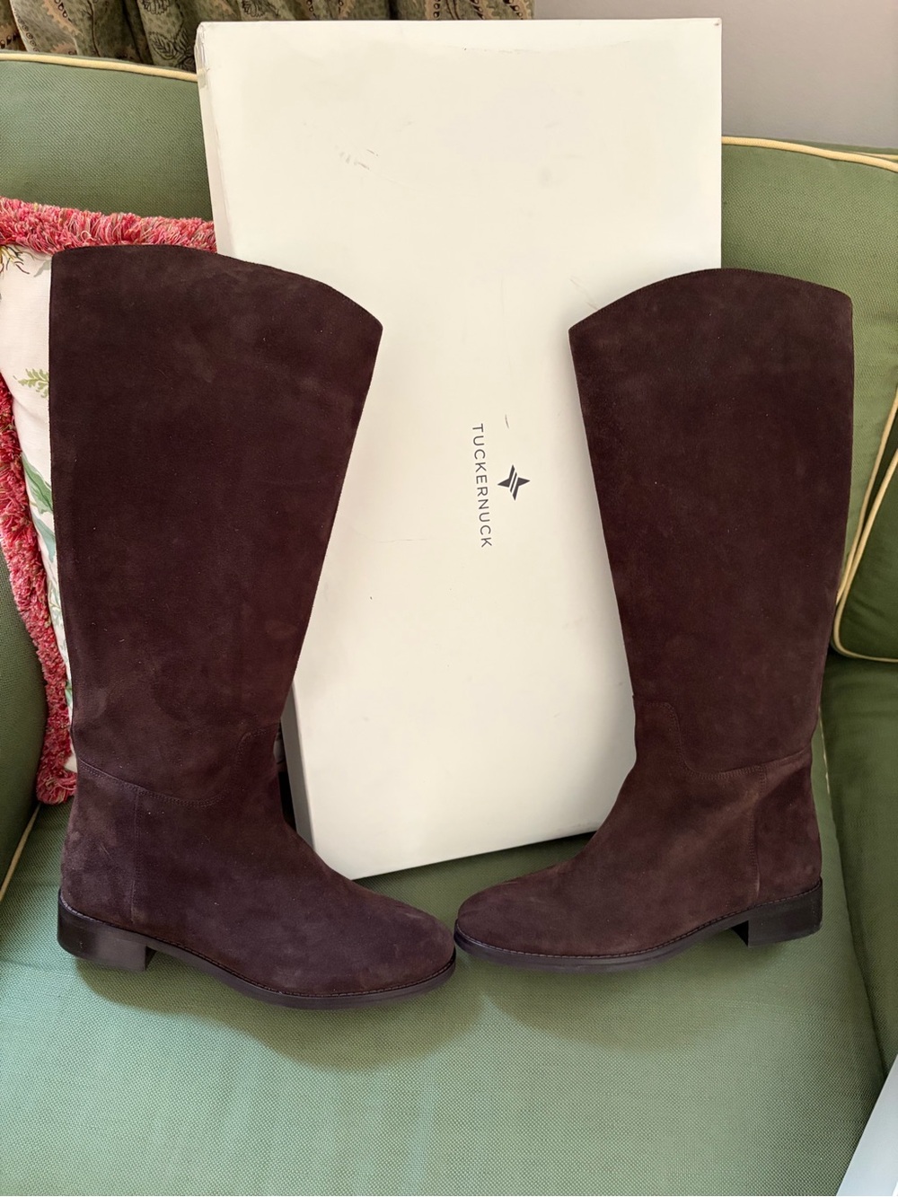 Tuckernuck Dark Brown Suede Boots , worn once